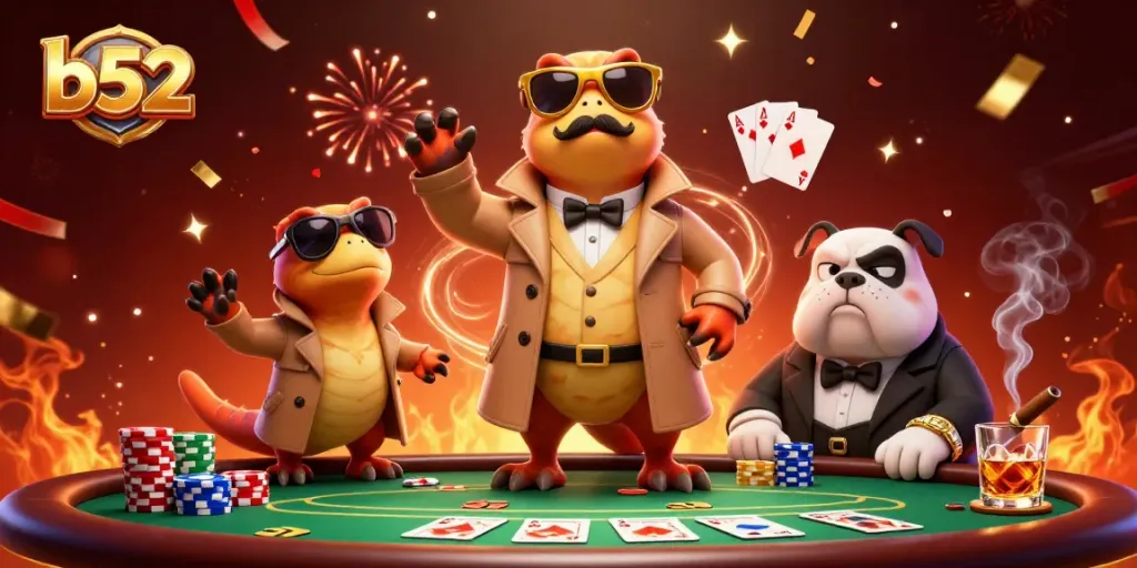 Experience the thrilling ambiance of b52 gaming with raptors and bulldogs at a VIP casino lounge.