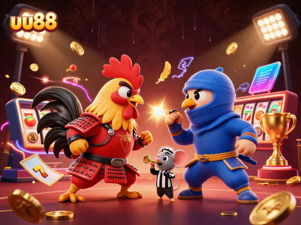 Experience thrilling battles and winning moments at uu88 with vibrant 3D casino scenes and dynamic gaming elements.