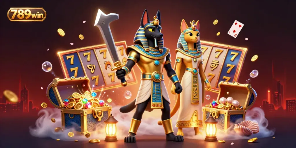 Experience thrilling gameplay with the 789win adventure featuring ancient Egyptian characters and vibrant gambling elements.
