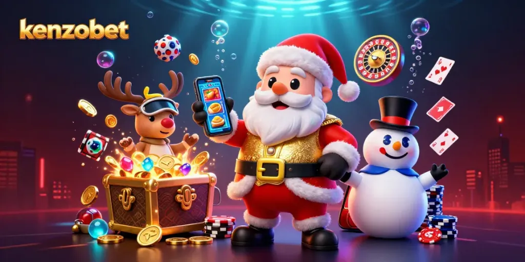 Experience the excitement of kenzobet with engaging characters and vibrant casino game elements.