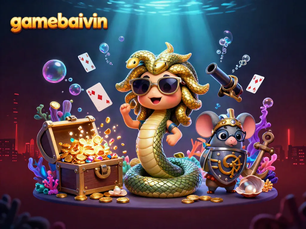 Engage in thrilling games with gamebaivin, featuring playful Medusa and dynamic treasures.