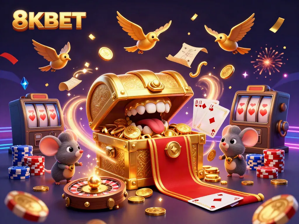 Engage with the vibrant 8KBET casino scene featuring extraordinary characters, winning games, and dazzling elements.