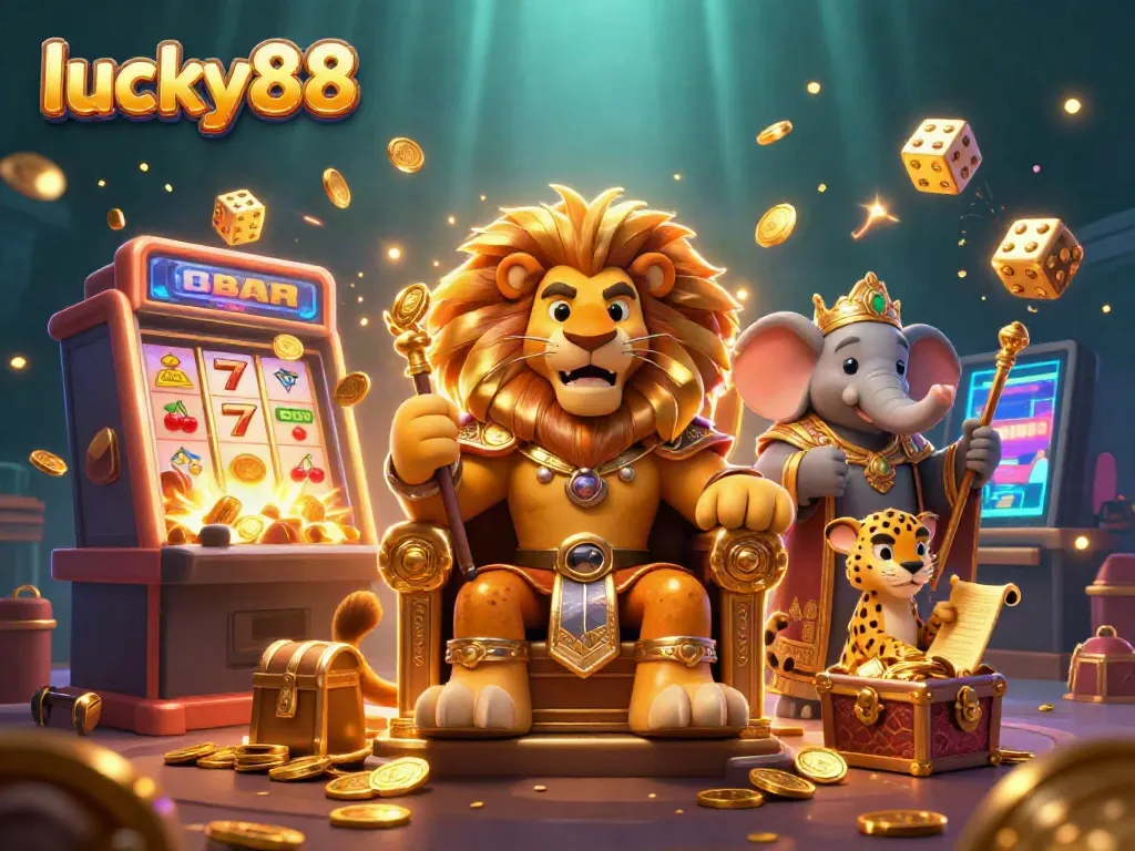Experience thrilling gameplay at lucky88 with majestic gaming symbols and vibrant casino elements.