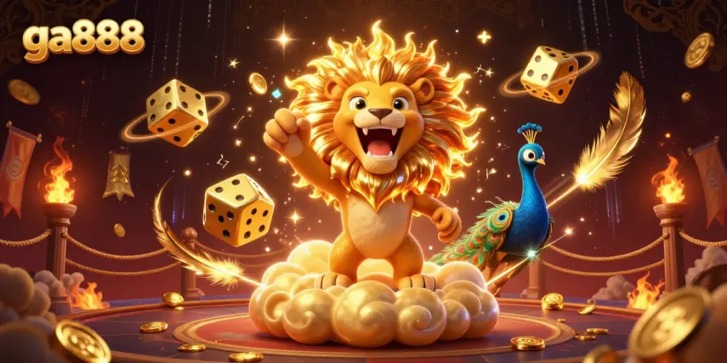 Experience the excitement of ga888 with vibrant characters and dynamic casino elements, showcasing thrilling gameplay.