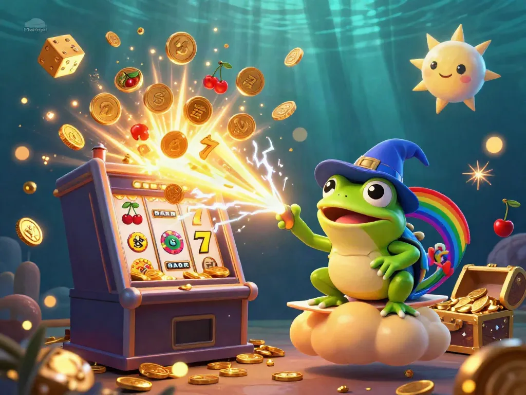 Experience the excitement of situs togel with vibrant characters and dynamic casino elements.