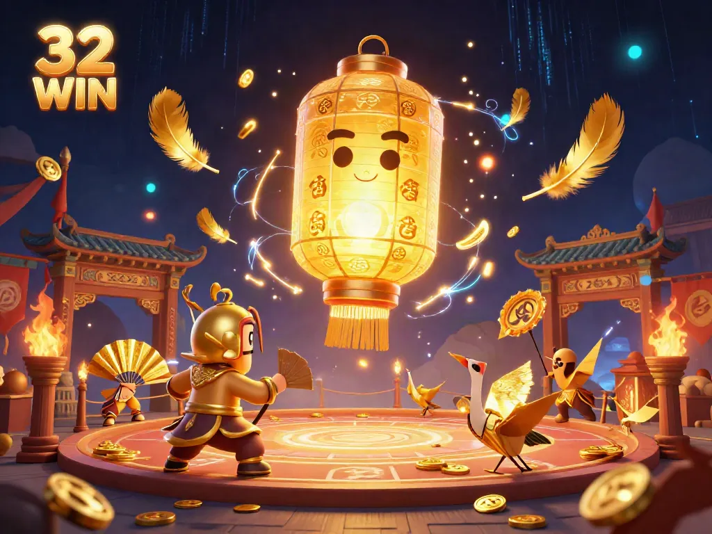 Engage with exciting gameplay at 32 WIN, featuring rich Asian-inspired casino elements and vibrant characters.