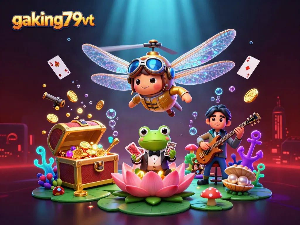 Experience gambling thrills at gaking79vt with dynamic characters and vibrant casino elements.