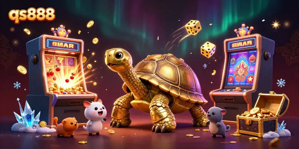 Engage in thrilling experiences at qs888, where the golden tortoise pinball machine awaits excited players.