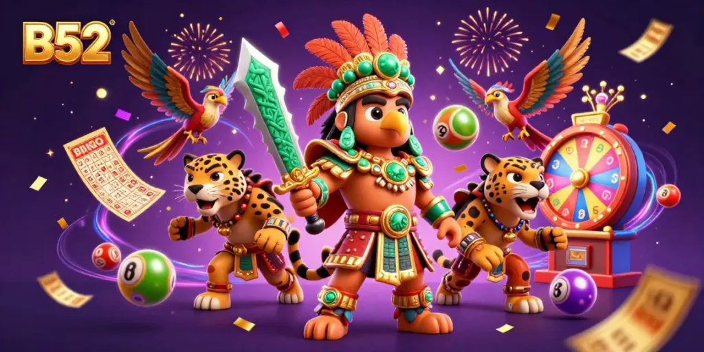 Engage in the thrilling B52 casino gaming experience with dynamic lottery and game elements.