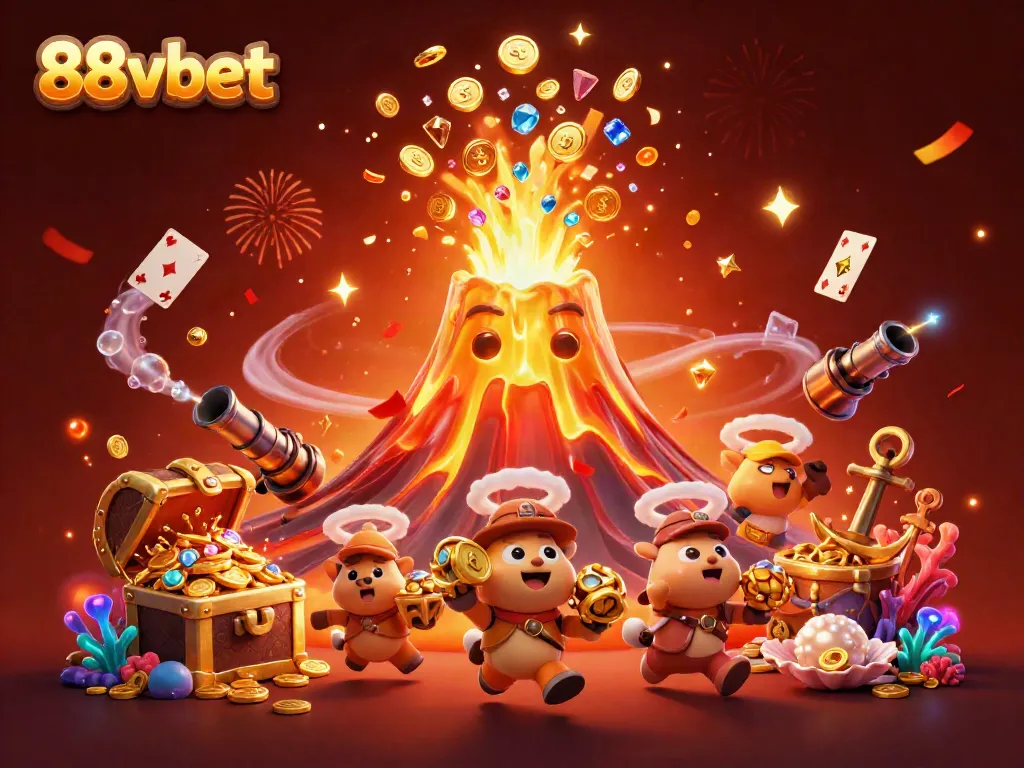 Experience the thrilling eruption of the 88vbet volcano, showering players with gold and gems in this dynamic casino adventure.